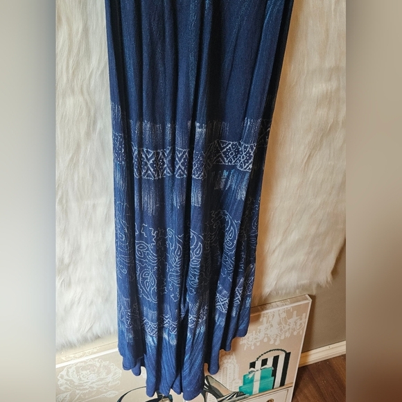 🇨🇦 Papa Vancouver Boho Blue Wide-Leg Jumper - Picture 3 of 6